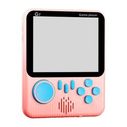 666 Ultra Thin Retro Handheld Game Console Mini Nostalgic host 3.5 Inch HD Color LCD Screen Protable Video Game Players Support Connect TV Double Games For Kids Gift