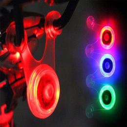 Bike Lights LED Bicycle Light Conduit Silica Gel Rear Cushion Lamp Safety Warning Accessories