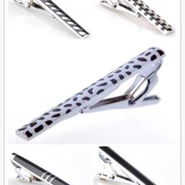 10pcs/lot Classic Enamel Clips 5 Style Pin Tie Bar Clasp Business Gift Men's Jewellery Copper Made