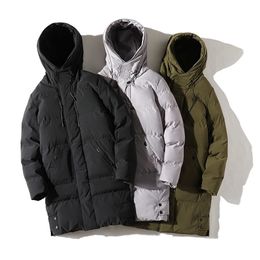 Men's Parka Jacket Winter Long Jacket Cotton Padded Parkas Outdoor Puffer Jacket Overcoat Men Thick and Warm Coat Men Fashion 211204