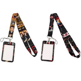 20pcs/lot J2199 Movie Necklack Lanyard Key Gym Strap Multifunction Phone Decoration With Card Holder Cover