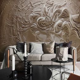 Custom Photo Wallpaper 3D Relief Beauty Background Wall Mural European Style Living Room Bedroom Home Decor Creative Wall Papers