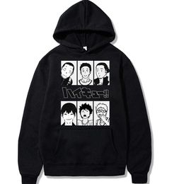 Oya Haikyuu Men Hoodie Kuroo Anime Bokuto Manga Shoyo Volleyball Creative Pullover Long Sleeve Hoodie Y0804