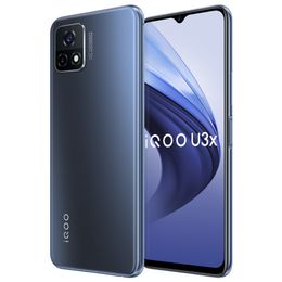 Original Vivo iQOO U3X 5G Mobile Phone 8GB RAM 128GB ROM Snapdragon 480 Octa Core Android 6.58" LCD Full Screen 13MP OTG 5000mAh Fingerprint ID Face Wake Smart Cell Phone