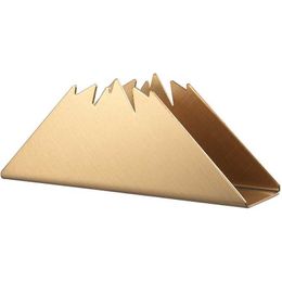 Nordic Home Snow Mountain Shaped Cement Table Napkin Holder Tissue Clip For Desktop Decoration Bar Counter Car 210607