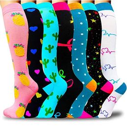 Men's Socks Wholesales Compression Dropship Multi Pairs Knee High Men Women Sports Golfs Tube Nursing Running Fitness