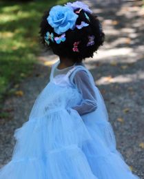 Vestidos Azules De Cielo Para Niñas. Online | DHgate