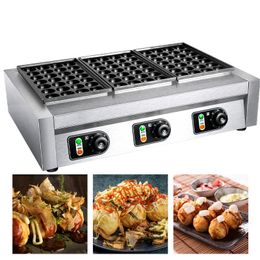 3 Plates Commercial Electric Takoyaki Maker Grill Octopus Ball Baking Machine Professional Cooking Equipment