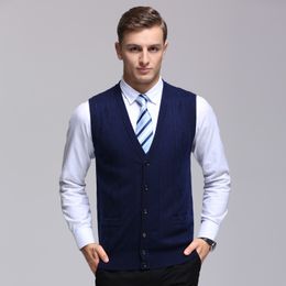Fashion Brand Sweater Men Cardigan Sleeveless Slim Fit Jumpers Knitwear Vest Winter Korean Style Casual Men Clothes