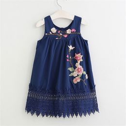 Summer Girls Dress Style Fruit Print Doll Collar Sleeveless Children's Clothes Baby Kids Clothing 210611