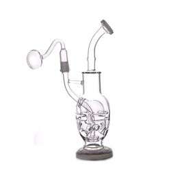 high quality 10.5inch Fab Egg Recycler Bongs Turbine Perc Glass Bong Unique Oil Dab Rigs 14mm Joint Water Pipes With glass oil burner pipes
