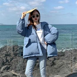 6 Colours Winter Jacket Women Fashion Cotton-padded Loose Plus Size Coats Puffer Female 211018