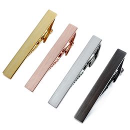 HAWSON 4 Pcs Set Men - 2 Inch Brushed Clips Fashion Jewellery Tie Clip Bar for Shirt