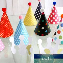 11PCS/set Colourful Baby Birthday Hat DIY Paper Hats For Photograph&Kids Birthday Wedding Christmas Party Decor Supplies Factory price expert design Quality Latest