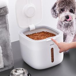 2022 nano animali domestici Bottiglie di stoccaggio Barattoli da cucina Contenitore da cucina 5kg 10kg Bucket Nano-resistente all'umidità A prova di riso a prova di riso Grain Sigillato Jar Jar Home Pet Dog Food Store