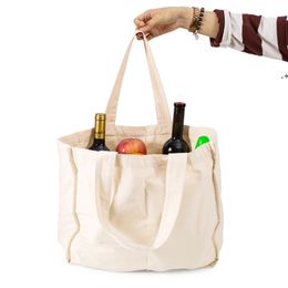 Cotton Shopping Bag Canvas Bags Storage Sacks Supermarket Fruit and Vegetable Sack Home Storages Organization JJE10407