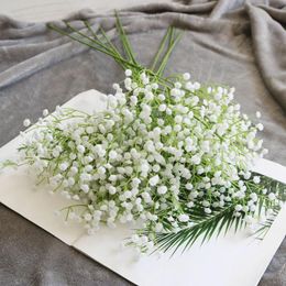 Decorative Flowers & Wreaths 1Pc Artificial Fake Silk Gypsophila Flower Wedding Bouquet Home Garden Restaurant Decoration High Quality