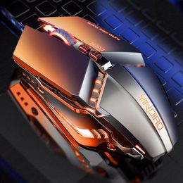 Silence Gaming Mice Wired 3200DPI LED Backlit USB Optical Ergonomic Mouse PC Gamer Computer Laptop Games