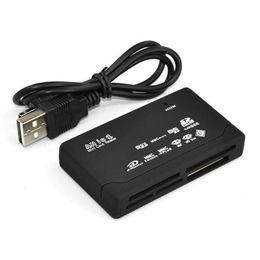 All-in-1 المحمولة الكل في واحد قارئ بطاقة صغيرة متعددة في 1 USB 2.0 قارئ بطاقة الذاكرة DHL المصنع مباشرة