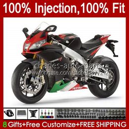 Injection For Aprilia RSV1000RR RSV4 RSV-1000 Body 39No.133 RSV Glossy blk 1000 RSV1000 R RR 09 10 11 12 2013 2014 2015 RSV1000R 2009 2010 2011 2012 13 14 15 OEM Fairing