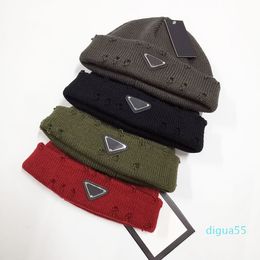 designer Fashion Beanie bean-hat men and women winter hats broken caps sport knit cap thickened warm casual outdoor hat double-sided