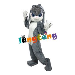 Mascot Costumes1237 Sexy Long Furry Cute Rabbit Easter Bunny Mascot Costume For Adult