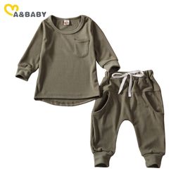 3M-3Y Spring Autumn Toddler born Baby Boy Clothes Set Long Sleeve Tops Pants Outfits Casual Costumes 210515