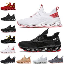 High quality Non-Brand men women running shoes Blade slip on black white all red Grey orange Terracotta Warriors trainers outdoor sports sneakers