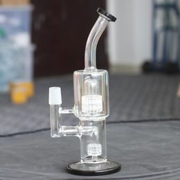 11.5 Inch black glass Bongs Hookahs Three Layers of Backflow Dab Rig Water Pipe Straight Tube Bubbler Pipes Heady Oil Rigs Bowl