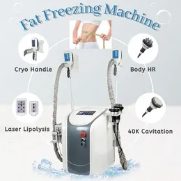 2020 Professional Cryolipolysis Fat Freeze Body Slimming Equipment With 2 Cryo Handles Cavitation Rf Lipo Laser Salon Use#912