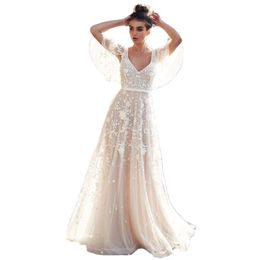 White sexy lace dress women spring summer Europe and America fashion print bare back slim maxi vestido feminina LR753 210531