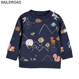 SAILEROAD Boy Jumpers Autumn Shirts of Baby Sport Shirt 2-7 Years Sweartershirt Cotton Clothing for Kids 211029