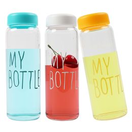 Plastic Water Bottles My Bottle Transparent Tea Milk Fruit Juice Outdoor Sport Travel Camping Tumbler School Student Kettle Drink Cup YL0332