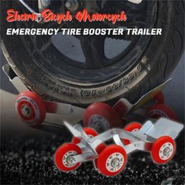 New Heavy Duty Electric Bicycle Motorcycle Tricycle Emergency Tire Booster Trailer For Dirt Bike Motorcycle Accessories