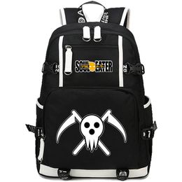 Death the kid backpack Soul Eater daypack Lady of gorgon Cartoon school bag Print rucksack Casual schoolbag Computer day pack