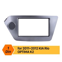 Double Din 173*98/178*100/178*102mm Refitting Kits Car DVD panel Auto Stereo frame Fascia for KIA Rio OPTIMA Cover Trim