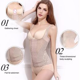 Women's Shapers Lady Slimming Body Shaper Bodycon Bodysuit Women Waist Trainer Corset Vest Slim Abdominal Control Sexy Polyester M L XL XXL