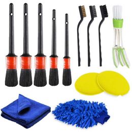 Soft Fibre Brush Auto Wheel Rim Scrubber Wheel Brush Cleaner Dust Remover Camper Exterior Washing Cleaning Tool Car