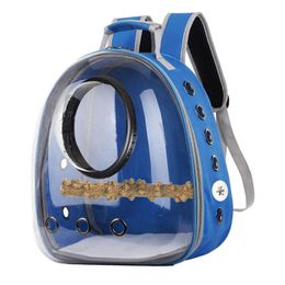 Pet Parrot Travel Backpack Bird Carrier Bag Outdoor Transparent Breathable Cage Cages2796