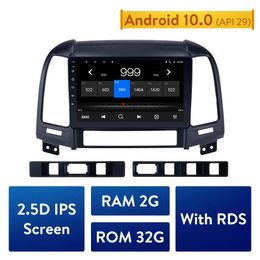Android 9" 2din Car dvd Radio Multimedia Player GPS Head Unit For HYUNDAI SANTA FE 2005 2006 2007 2008 2009 2010-2012