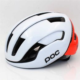 POC New Raceday omne air spin Road Helmet Cycling Eps Men's Women's Ultralight Mountain Bike Comfort Safety Bicycle glasses Q0630