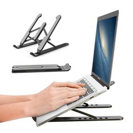 P1 Taşınabilir Laptop Standı Katlanabilir Destek Taban Dizüstü Macbook Pro Için Standları PRO Lapdesk Bilgisayar Tutucu Soğutma Braketi Yükseltici