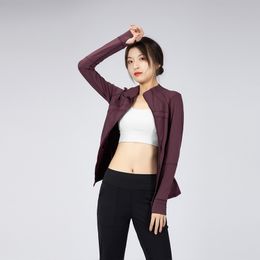 2021 Top fabric Women's Workout Yoga Jacket Full Zip Running Track Coats