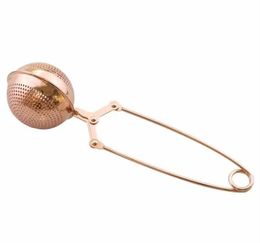 Coffee Tools Tea strainer rose gold infuser stainless steel SS304 ball loose leaf filter SS hot sell