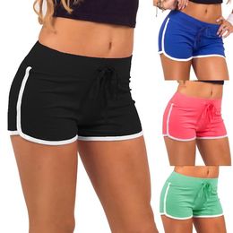 Gym Clothing 1 Pcs Women Lady Cotton Sport Shorts Mid Waist Elasticity For Summer Beach B2Cshop