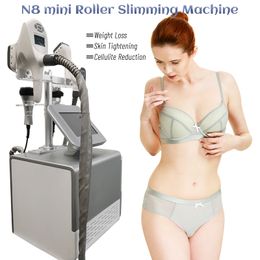 Portable N8 Mini Body Slimming Sculpting Machine 40khz Cavitation Ultrasound Vacuum Roller RF Massage Cellulite Removal Beauty Equipment