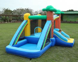 Inflatable Bouncer Trampoline Slide Jumping House Castle Outdoors Indoor Bounce Inflatables Children Party Favour Play Games