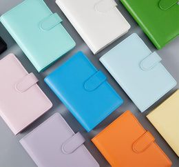 A6 Notebook Bindemittel 12 Farben Leder Notizblock Multifunktions Tagebuch Handbuch Ring Shell Einfache Tragbare Notebooks Abdeckung fällen