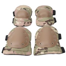 Kneepad Elbow 4 Piece Suit Tactical Equipment Enhanced Version Shooting Crawling Exercise Knee Sports Protective Gear & Pads