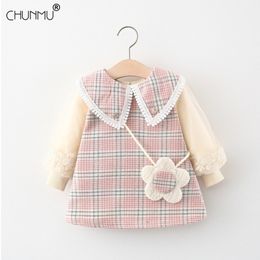 Autumn Winter Baby Dress Spanish Court Style Long-Sleeve Baptism Kids Clothes Children es For 0-5 Years Toddler 210508